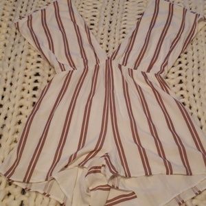 Striped Hommage lounge romper